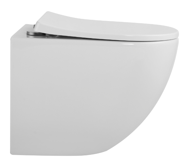 Унитаз SantiLine SL-5025Z подвесной, торнадо, микролифт, белый глянцевый