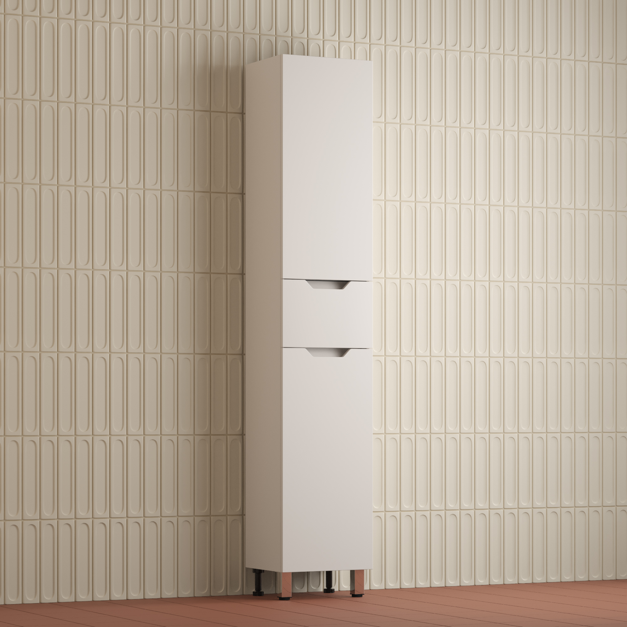 Пенал Style Line Остин 36 R, напольный, 1 ящик, белый