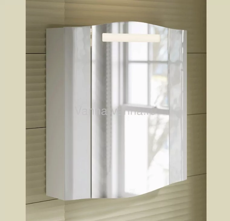 Зеркало-шкаф Alavann Silvia 70 свет, белый