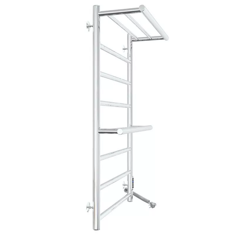 Полотенцесушитель электрический Laris Лавина П9 500х800 с полкой, правый, хром