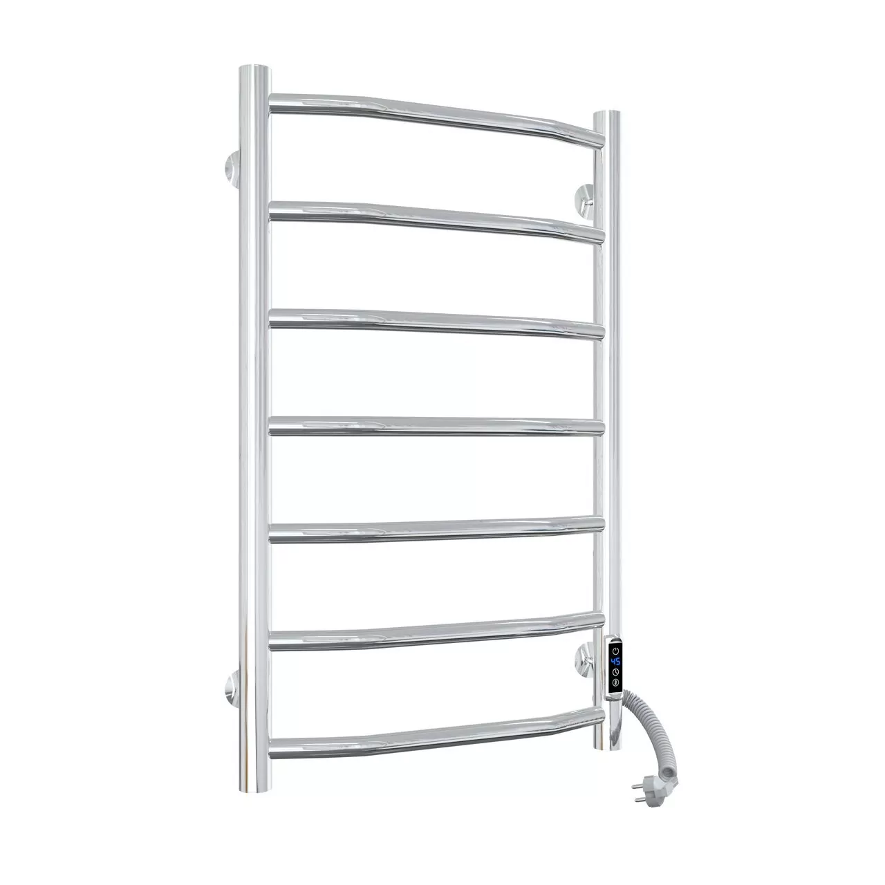 Полотенцесушитель электрический Laris Виктория П7 400х700 с терморегулятором, правый, хром