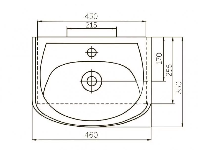 Тумба напольная Corozo Олимп 45 с раковиной Уют 45, белая