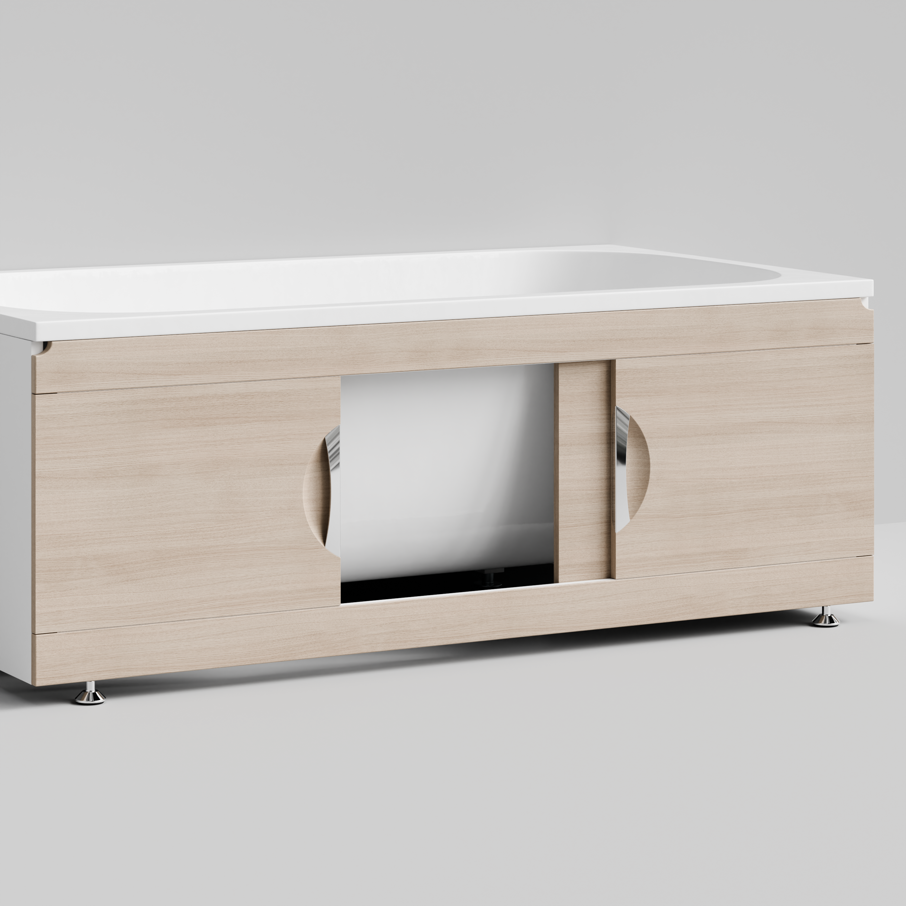 Экран под ванну Vod-ok Топ 150 раздвижной, дуб