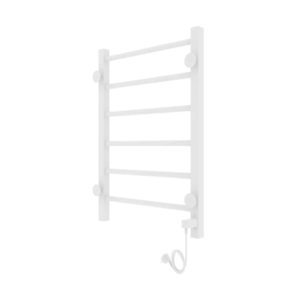 Полотенцесушитель электрический Laris Феличия ЧК П6 400х600 с терморегулятором, левый, белый матовый от магазина Vanna-Vanna.ru!