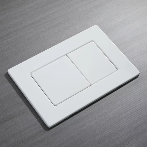 Кнопка смыва Veconi FLUSH V9, FLV9-W, 237х159х6, нержавеющая сталь, белый матовый от магазина Vanna-Vanna.ru!