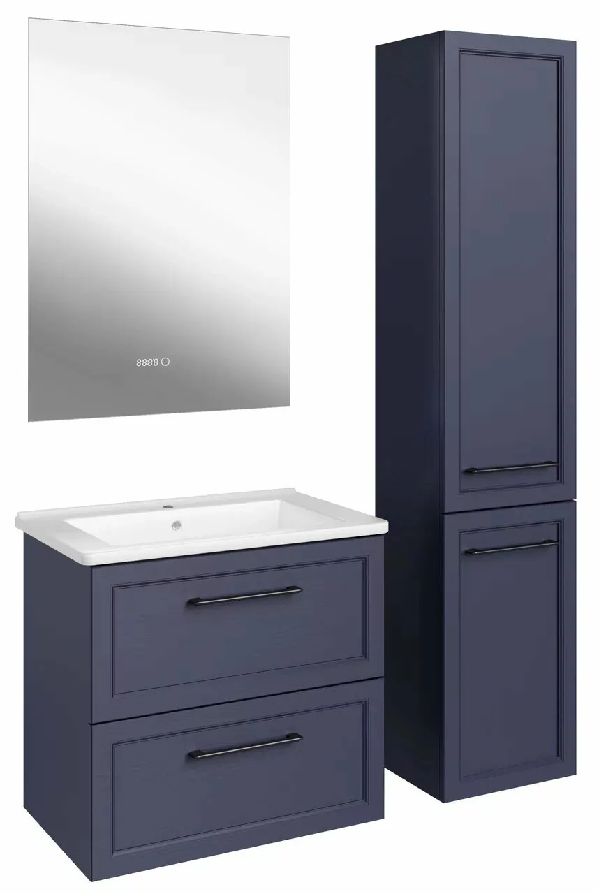 Тумба с раковиной Асб-мебель Белмонти 65 подвесная, синий
