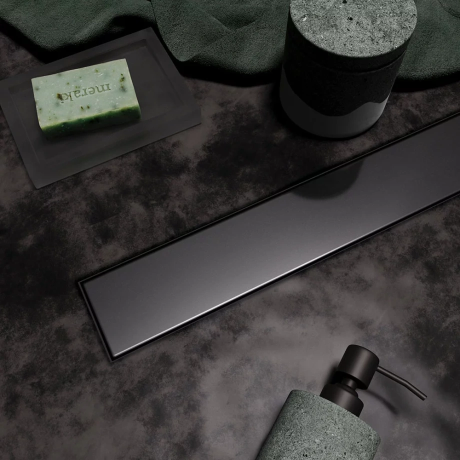 Душевой лоток Veconi Stesso Graphite  900