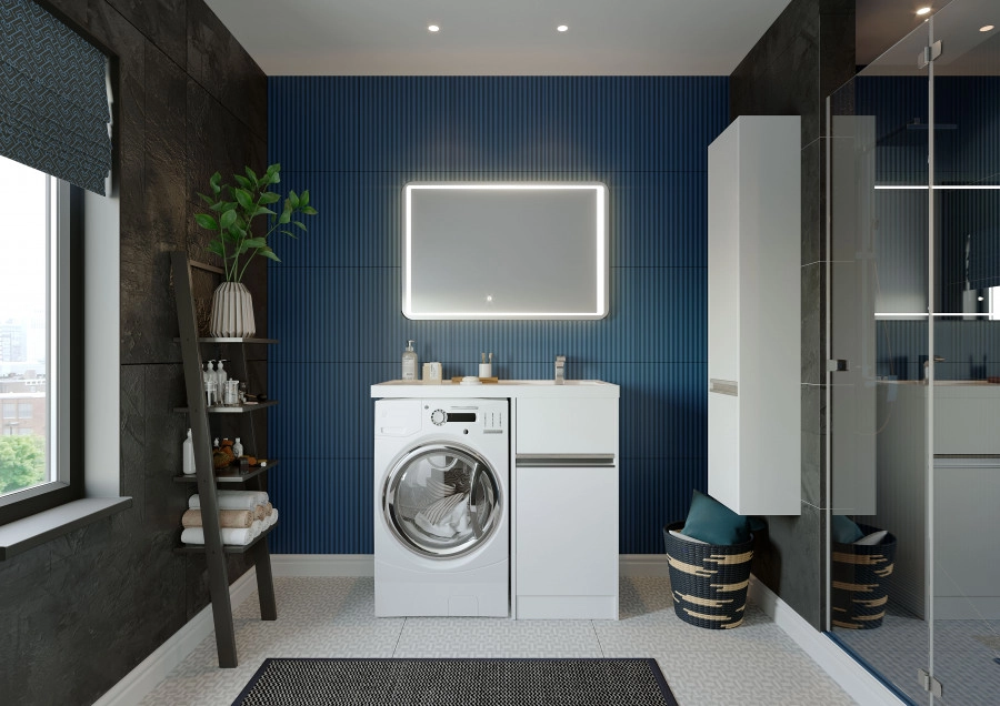 Тумба под раковину AQUATON Лондри 40, белый