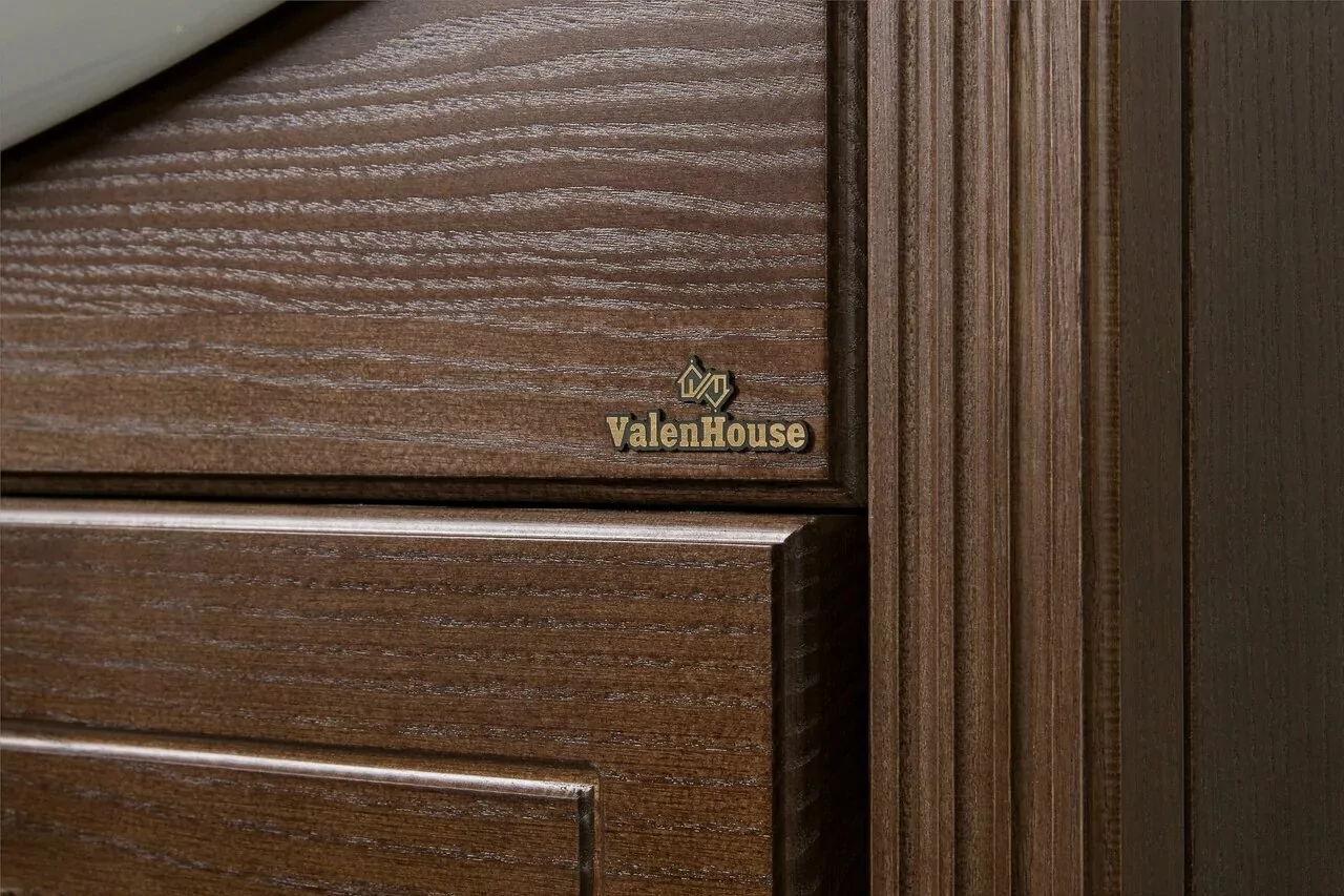 Тумба напольная ValenHouse Эллина 80 с раковиной Erica 80, 3 ящика, кальяри, бронза