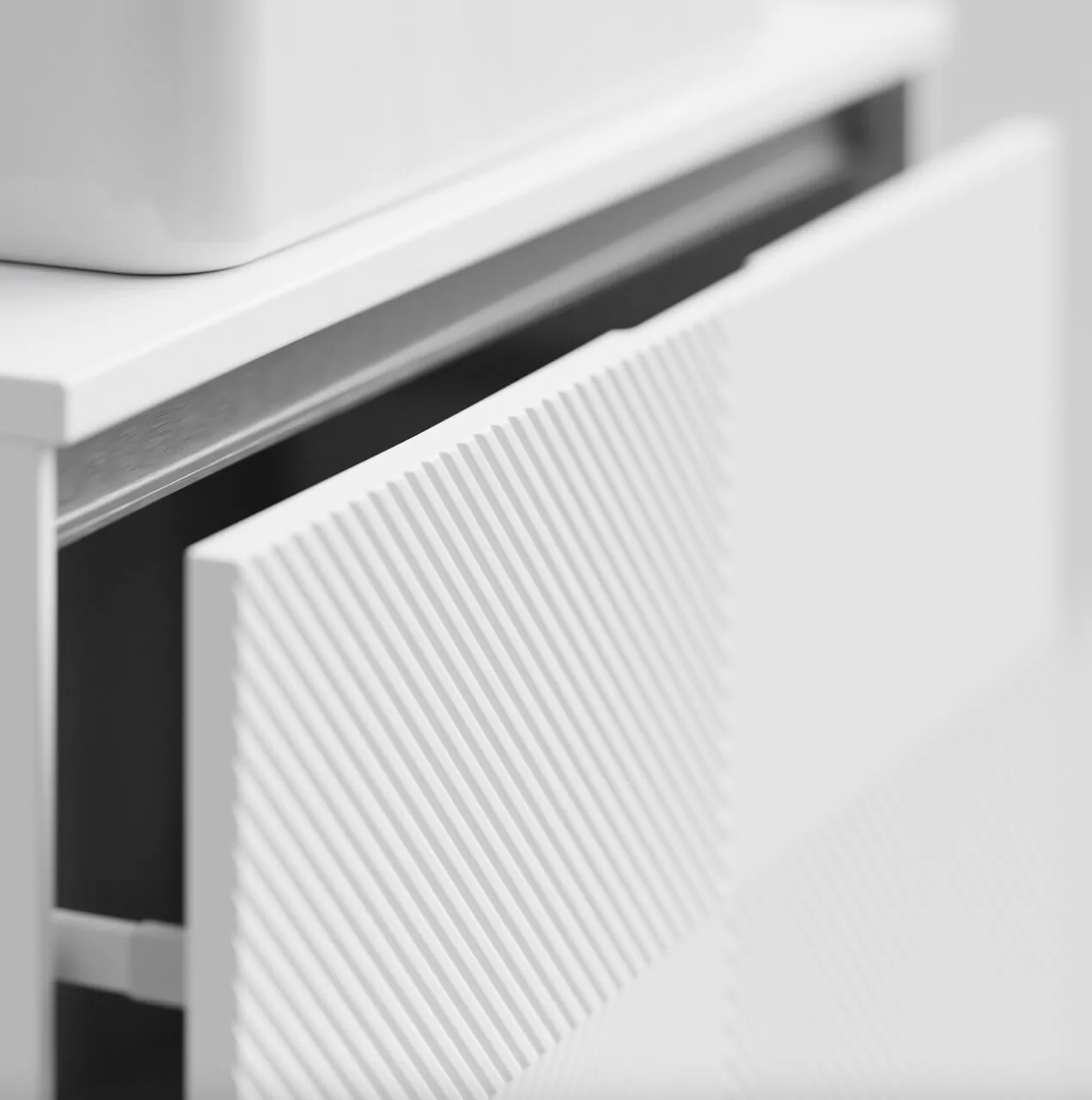 Тумба подвесная Vod-ok Соло 80 с раковиной Олимпия 560, белый + 7 цветов от магазина Vanna-Vanna.ru!