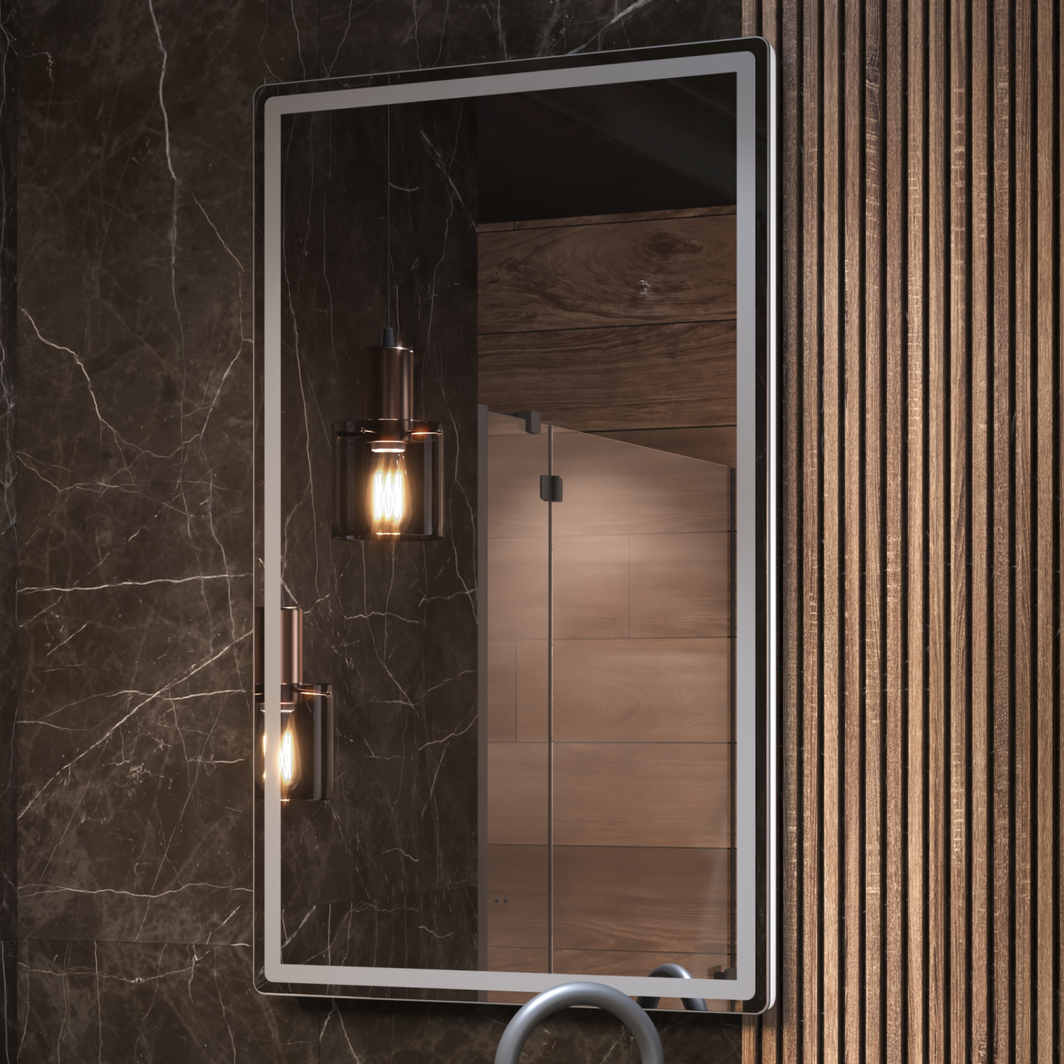 Зеркало Vigo Roberta Comfort 60 свет, сенсор, антизапотевание