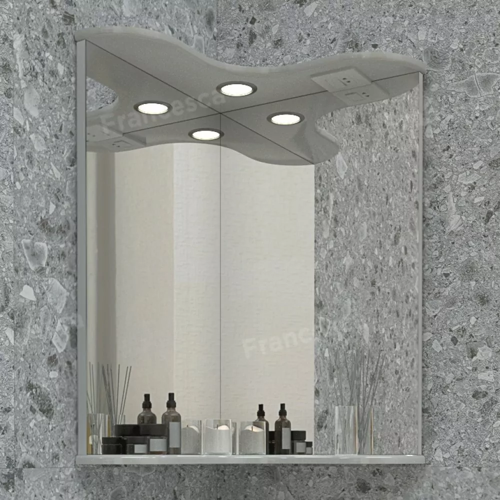 Мебель для ванной Francesca Империя 65 комплект, напольный, угловая, белый