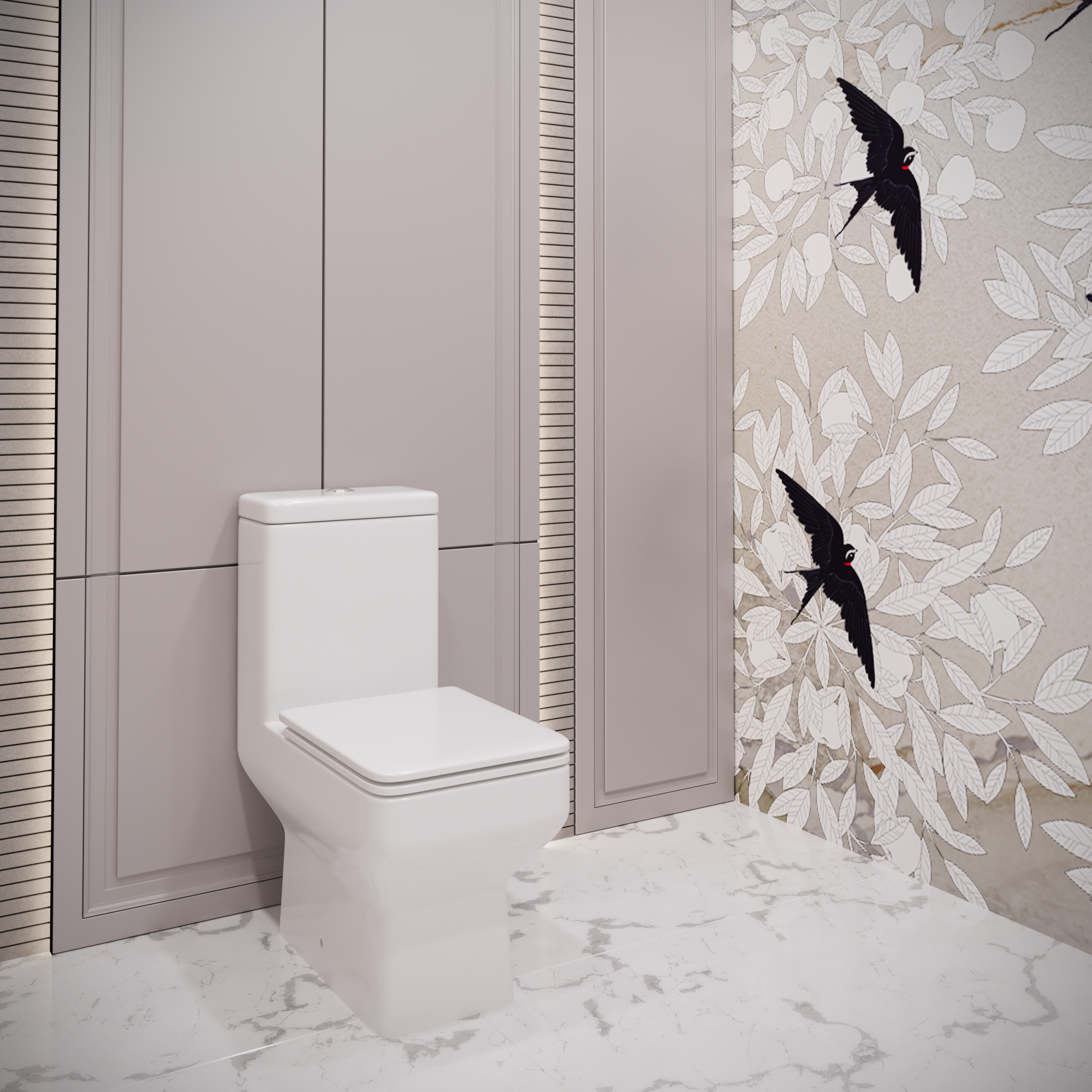 Унитаз моноблок напольный Stella Polar Теруэль KN6130000, белый