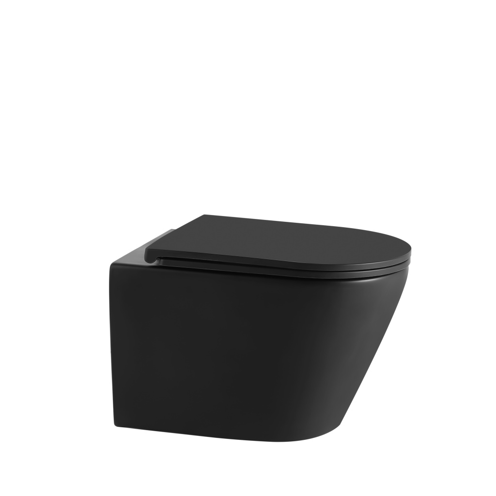 Унитаз Iberica IBERICA BLANCA BILBAO IB.BLB.234.2B1 подвесной, безободковый, черный/белый