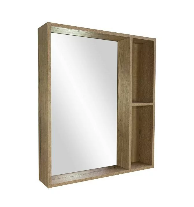 Зеркало-шкаф Bellezza Рона 70 натуральный дуб