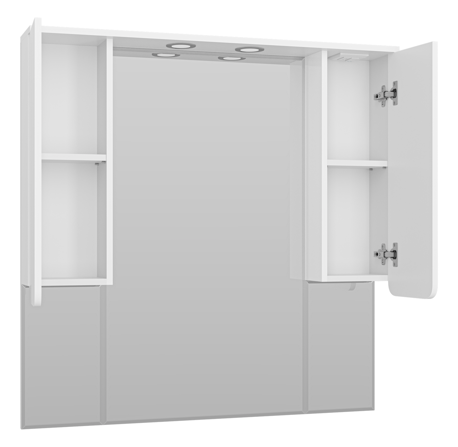 Зеркало-шкаф Misty Чегет 105, белый