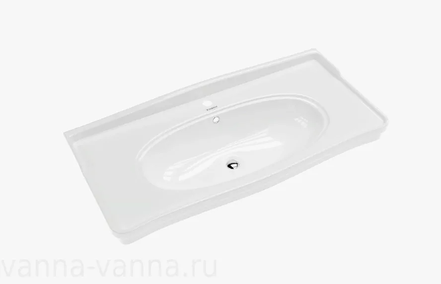 Тумба Corozo Манойр с раковиной Modern 105 напольная, белая