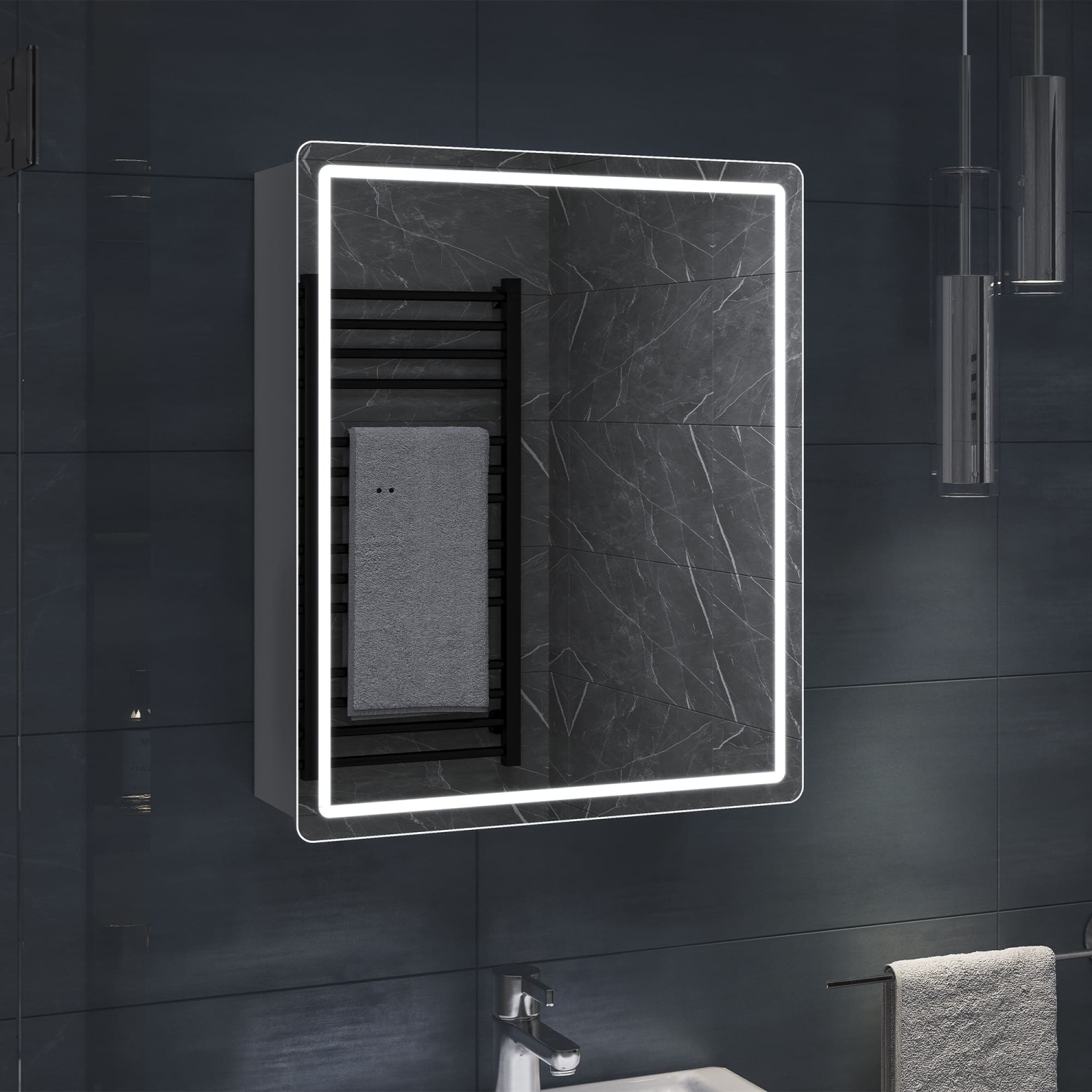 Зеркало Vigo Geometry Comfort 500 свет, сенсор, антизапотевание