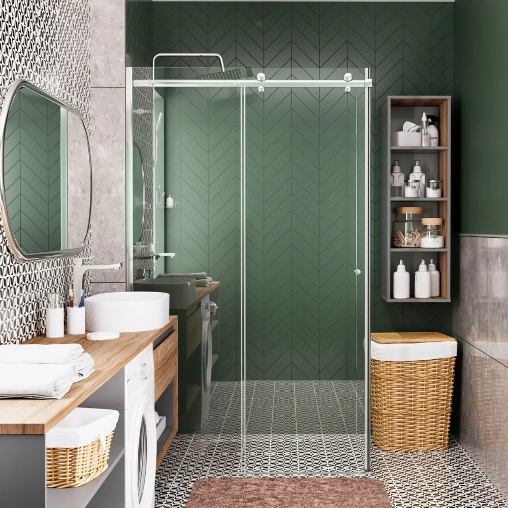 Душевой уголок WasserKraft Vils 56R10 120х100 прямоугольный, без поддона, прозрачное стекло, хром от магазина Vanna-Vanna.ru!