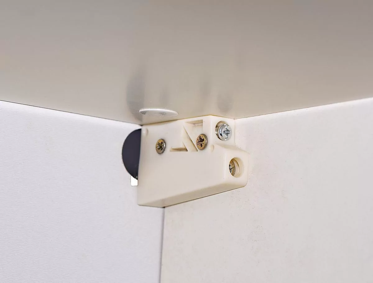 Шкаф навесной Style Line Атлантика 60х100 с ящиком, антискрейч, белый матовый