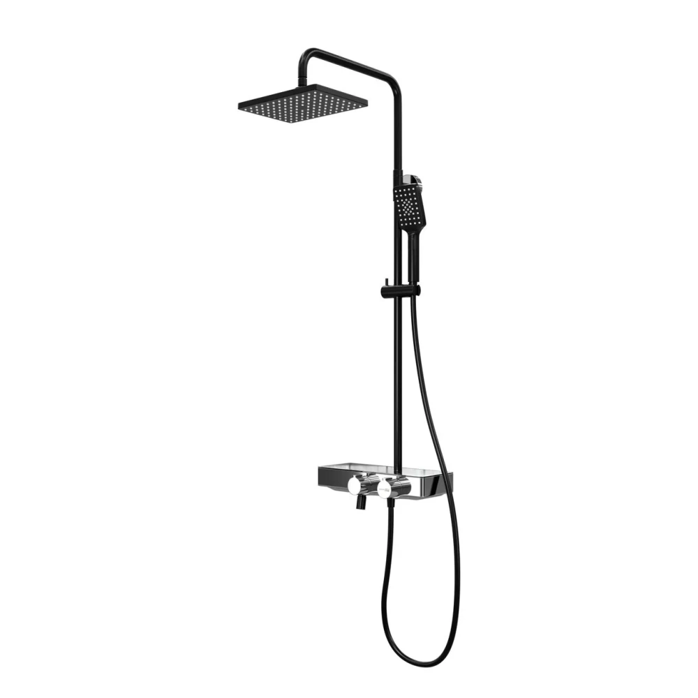 Душевая стойка WasserKraft Abens A11401 Thermo черный Soft-touch от магазина Vanna-Vanna.ru!