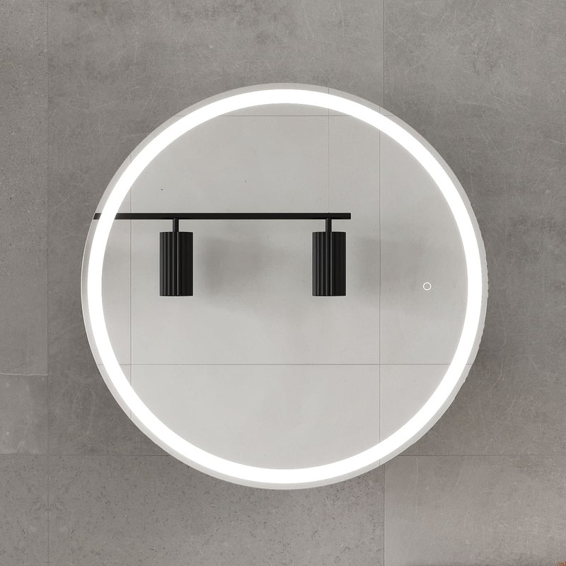 Зеркальный шкаф EQUIL Smile LED D70 графит софт