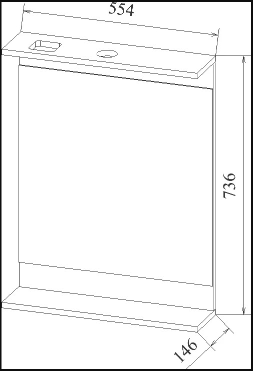 Зеркало Sanflor Толедо 60 свет, северное дерево