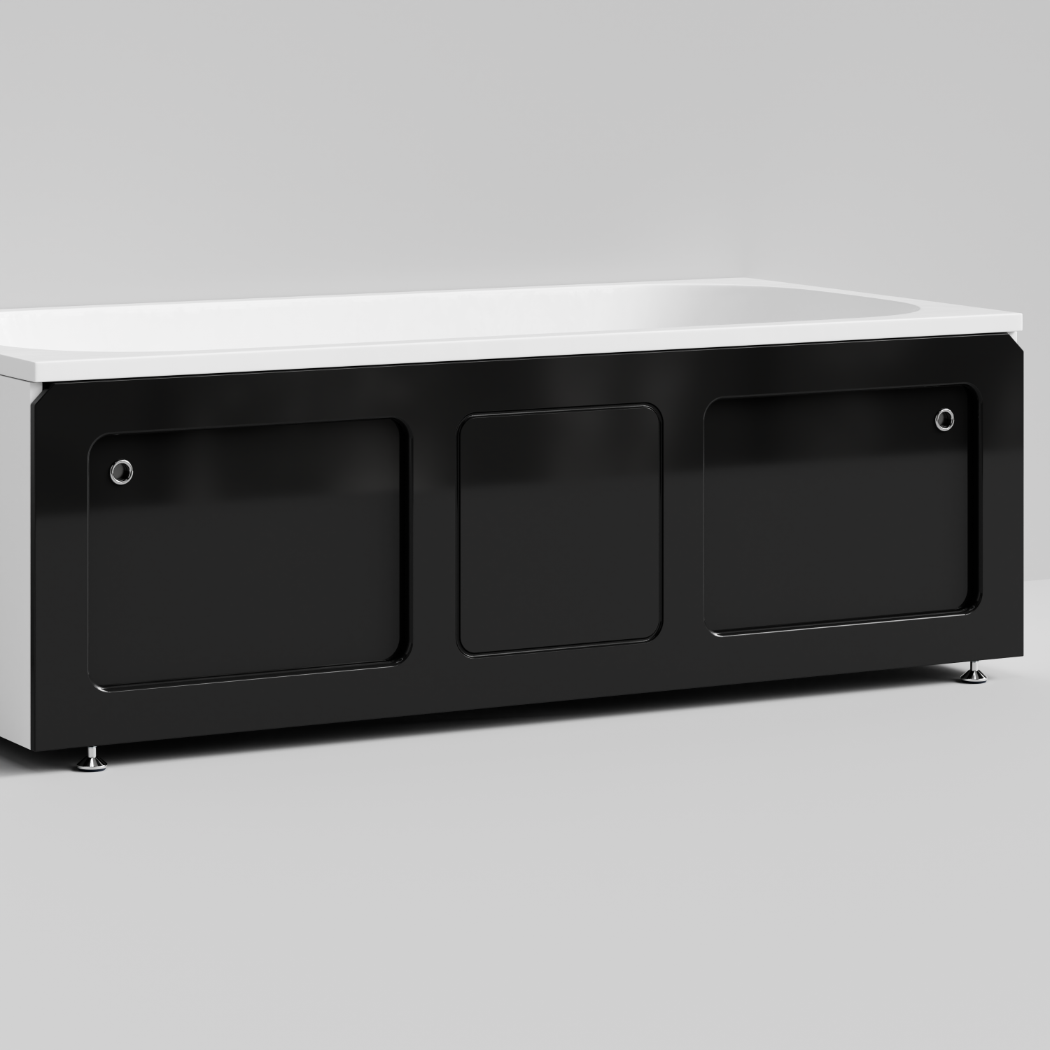 Экран под ванну Vod-ok Хит 170 раздвижной Черный глянец