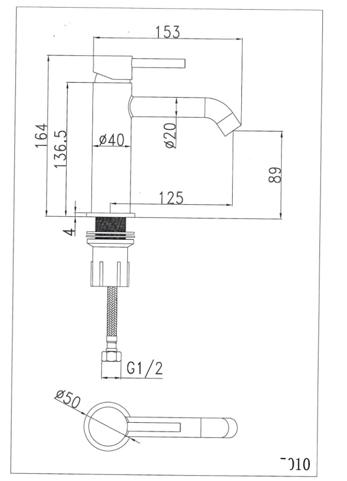Смеситель для раковины SantiLine SL-9003 хром