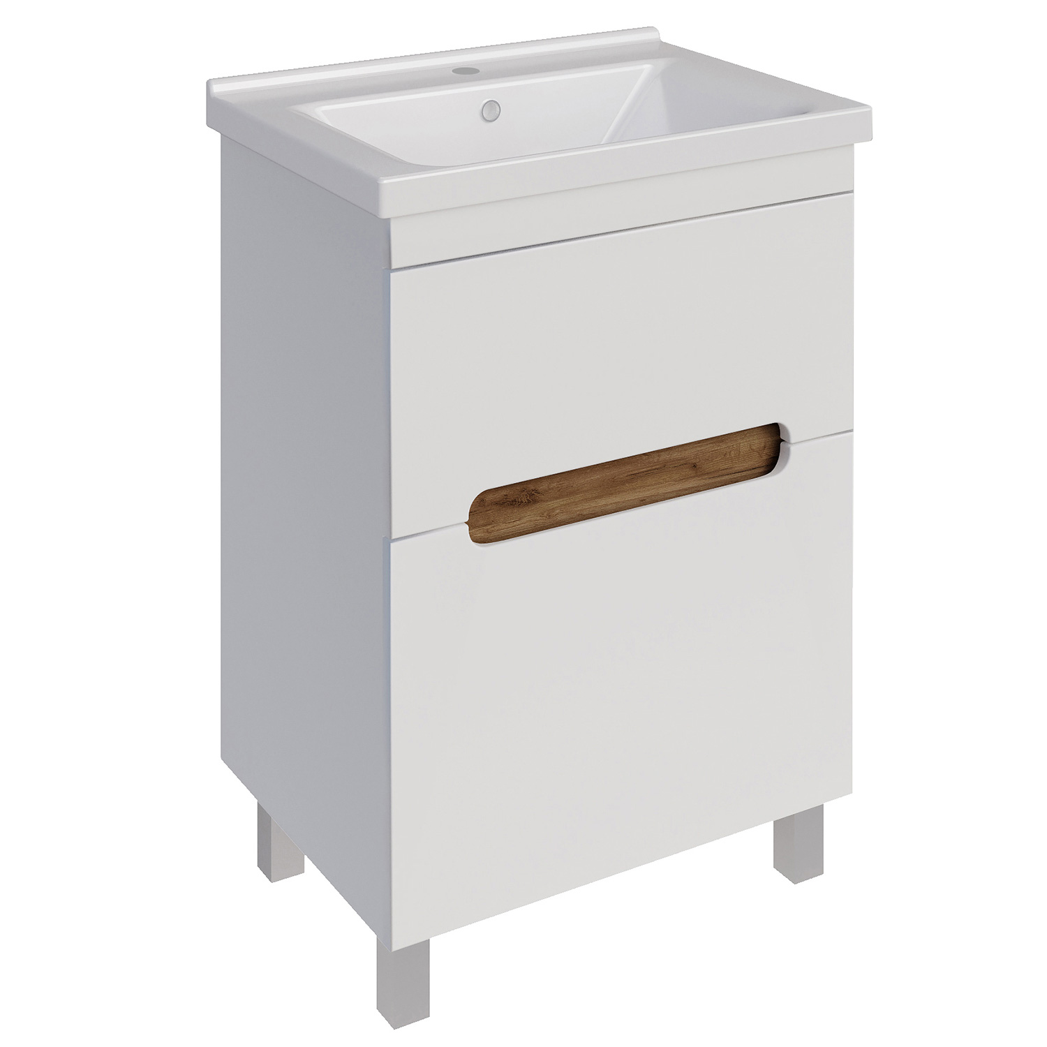 Мебель для ванной Асб-мебель Вита 60 комплект, напольный, белый