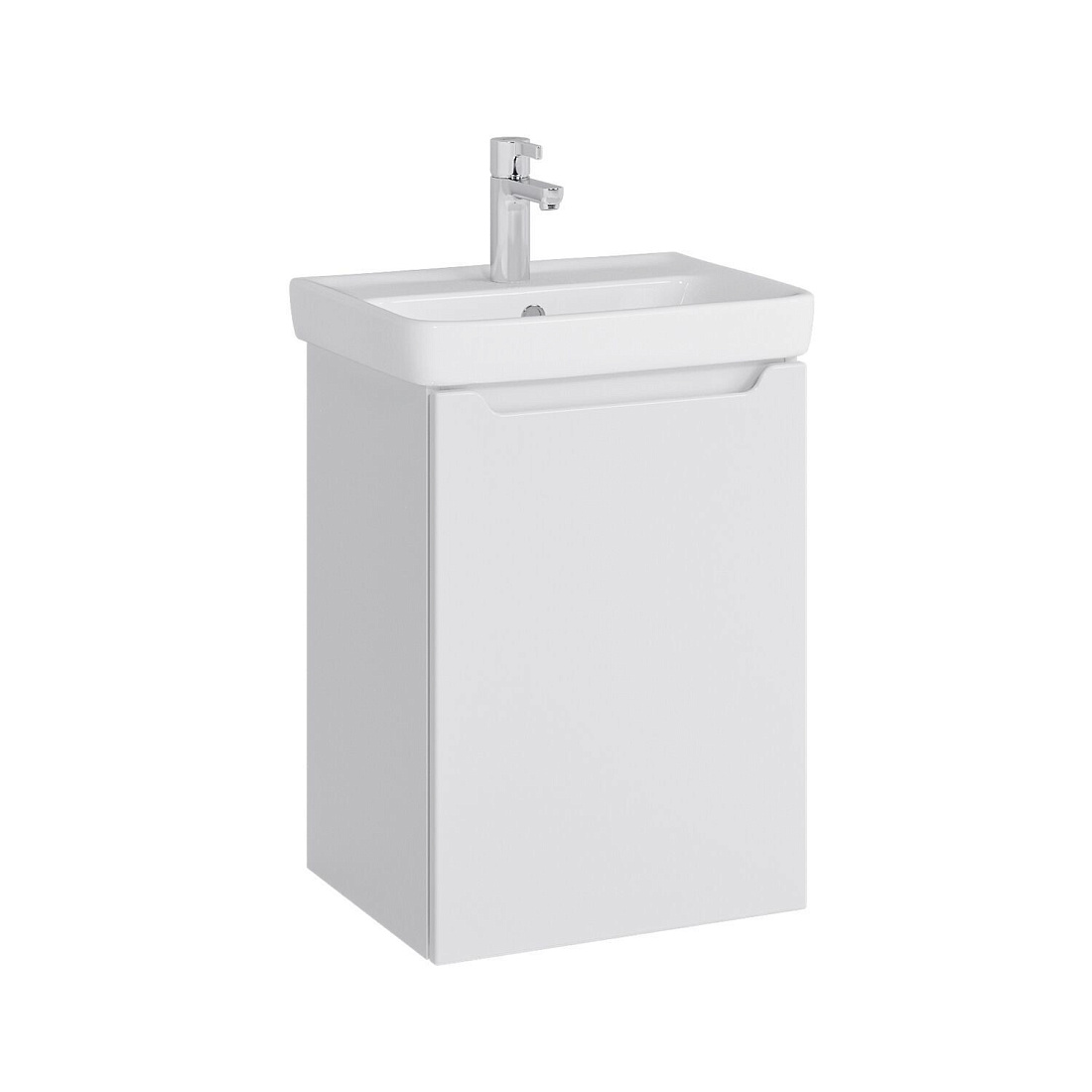 Тумба подвесная SanStar Bianca 50 с раковиной Мини 50, белая