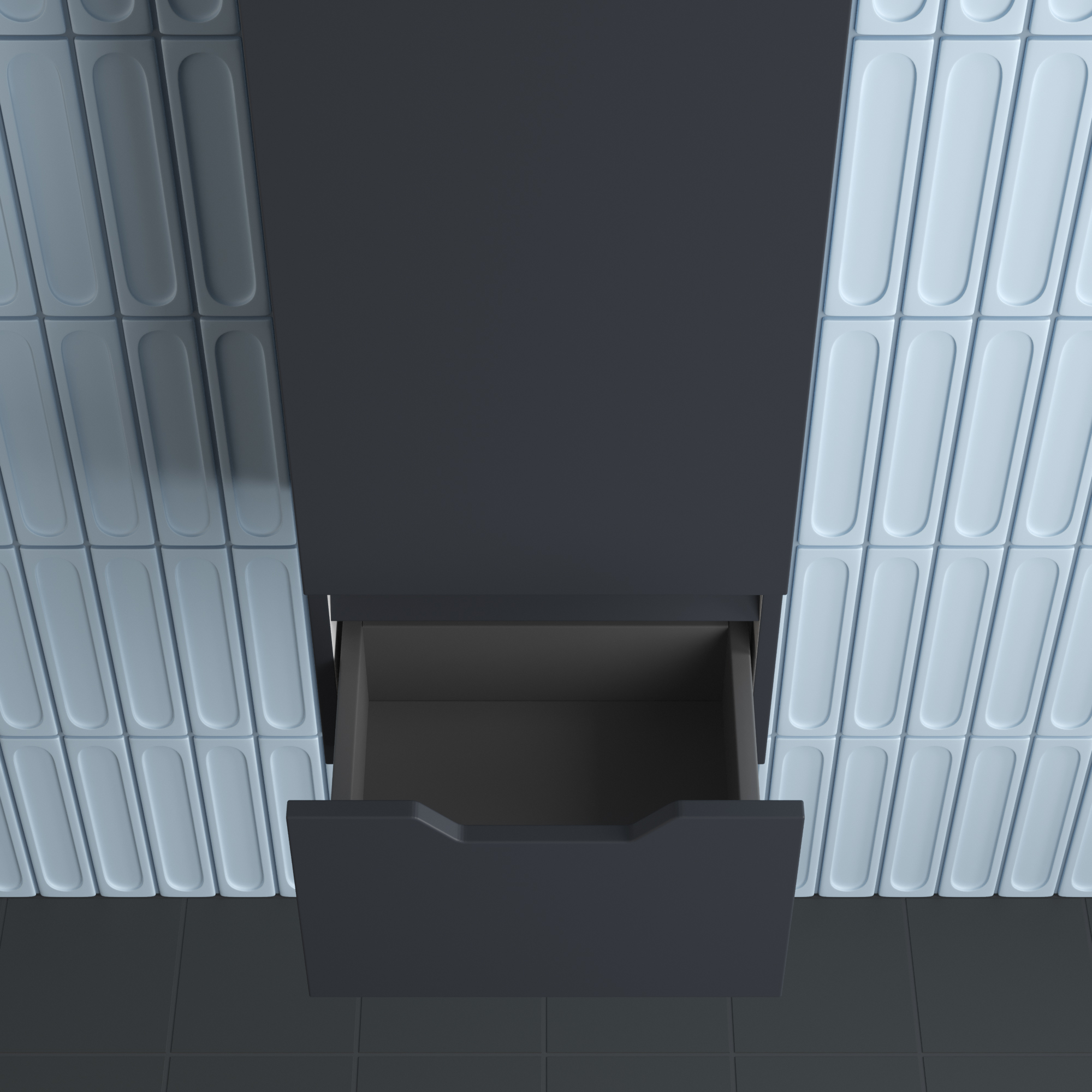 Пенал Style Line Остин 36 R, подвесной, 1 ящик, графит