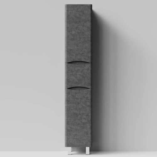 Пенал Vod-ok Адель 35 (1 ящик, 2 двери) напольный, Серый камень, левый от магазина Vanna-Vanna.ru!