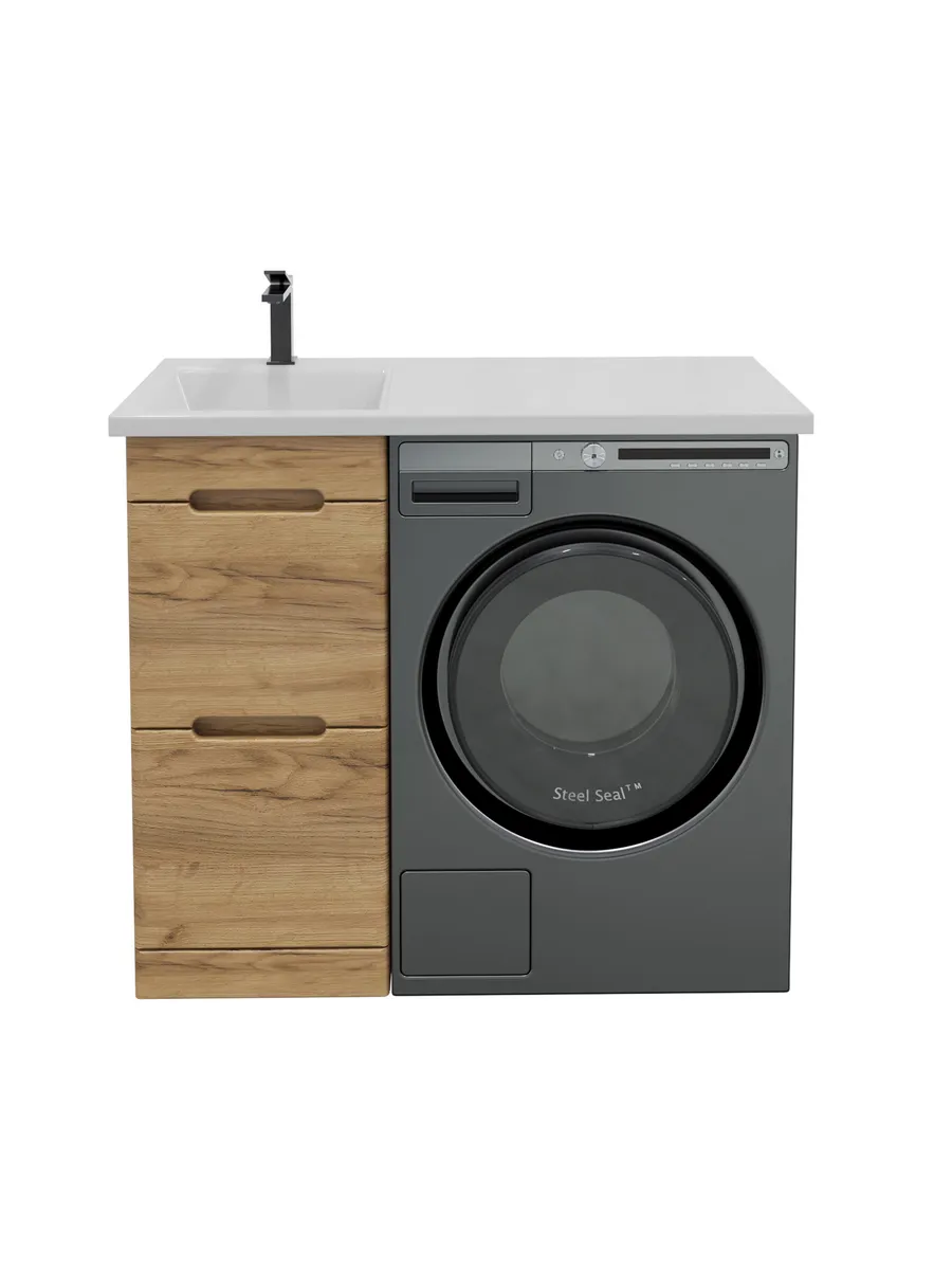 Тумба напольная SanStar Толедо 40 с раковиной Даллас 100 левый gold craft