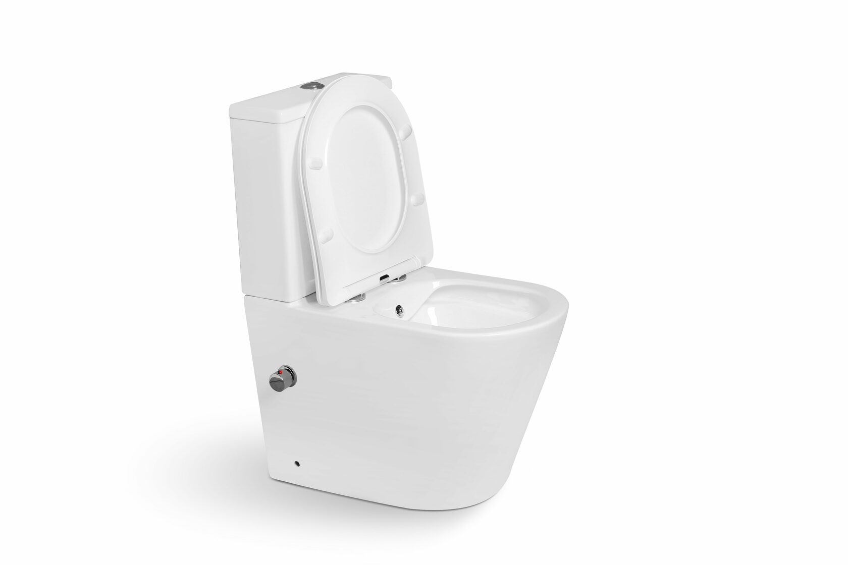 Унитаз - биде SantiLine SL-5014SM-BD напольный, безободковый, белый