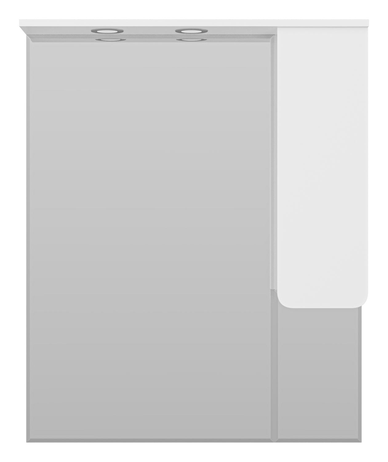 Зеркало со шкафчиком Misty Чегет 85 R, белый