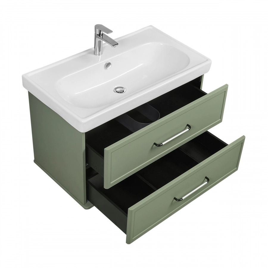 Тумба Aquaton Нео-Классика с раковиной Нео-Классика 65 подвесная, кипарис