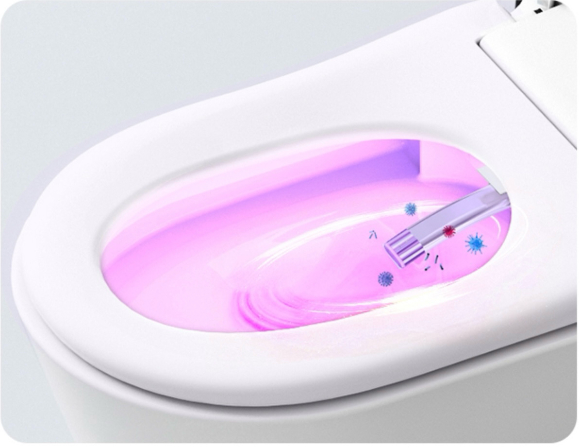 Унитаз-биде Timo TЕ-751B электронный, подвесной с инсталляцией и черной матовой кнопкой, белый