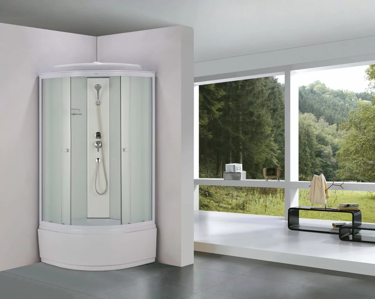 Душевая кабина Arcus ES-322WP 90x90