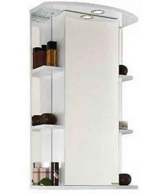 Зеркало-шкаф Vod-ok Эльба 55 L/R свет, белый