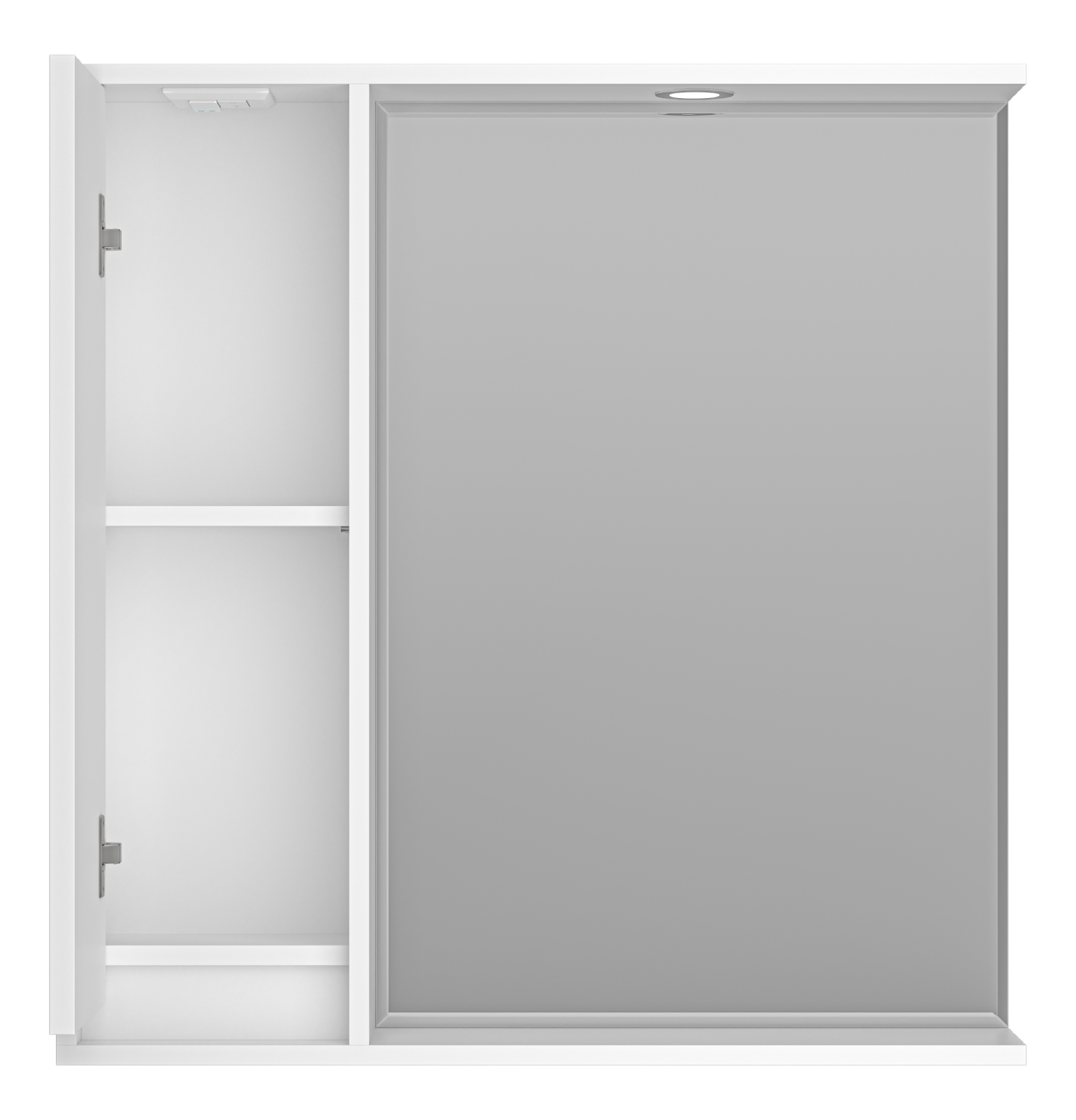 Зеркало-шкаф Brevita Balaton 80 L, белый