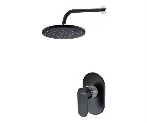 Душевой комплект WasserKraft Elbe A12777 черный Soft-touch