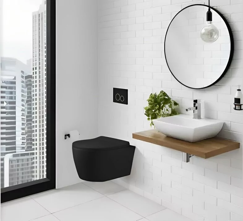 Унитаз Ceruttispa Sella Aria MBF CT10016 подвесной, черный матовый