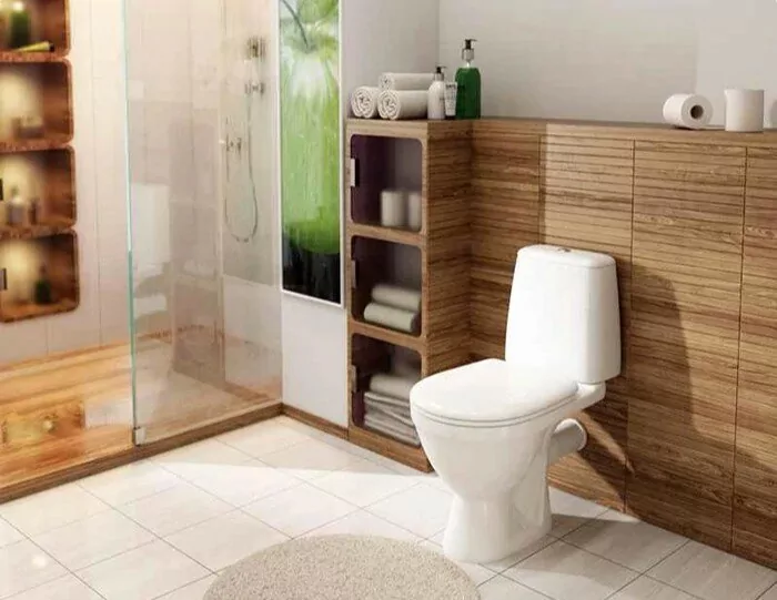 Унитаз Rosa Премьер напольный, компакт, с горизонтальным выпуском, белый