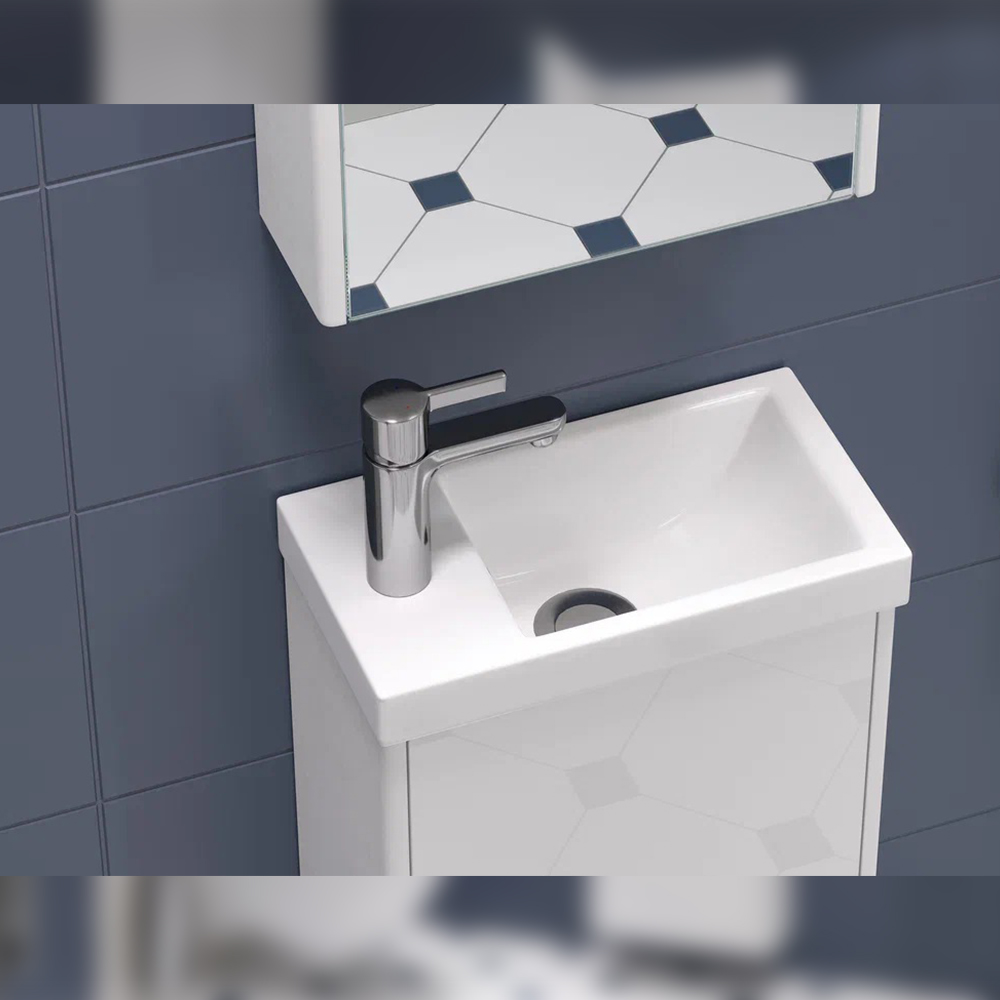 Тумба с раковиной подвесная Velvex Klaufs tp.KLA.COM.40.1D, 40 см