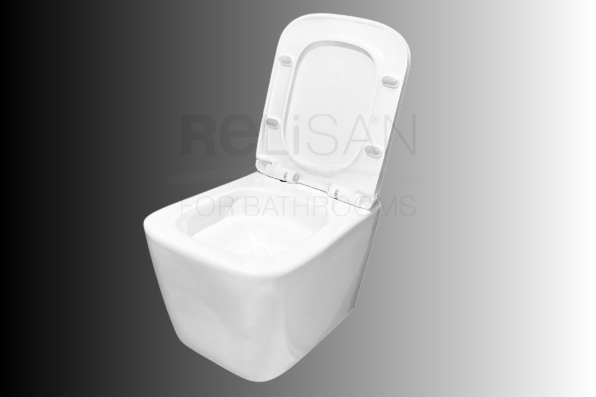 Унитаз подвесной Relisan WM 716/смыв торнадо, белый