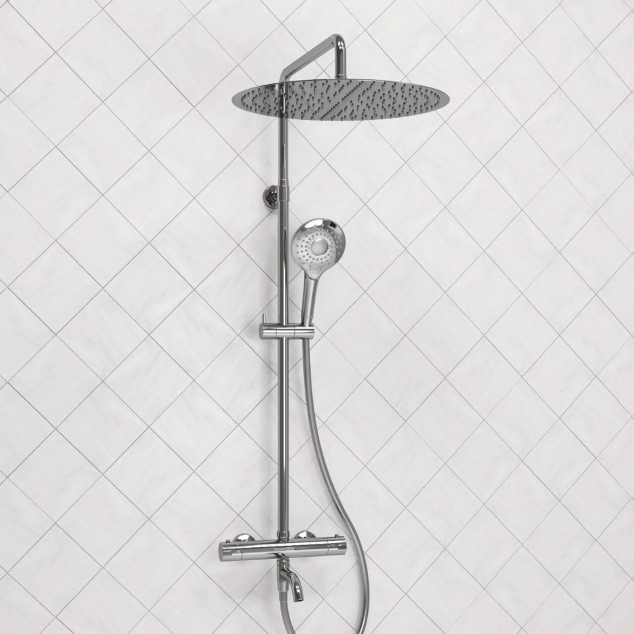 Душевая стойка WasserKraft A188.117.101.087.CH Thermo хром