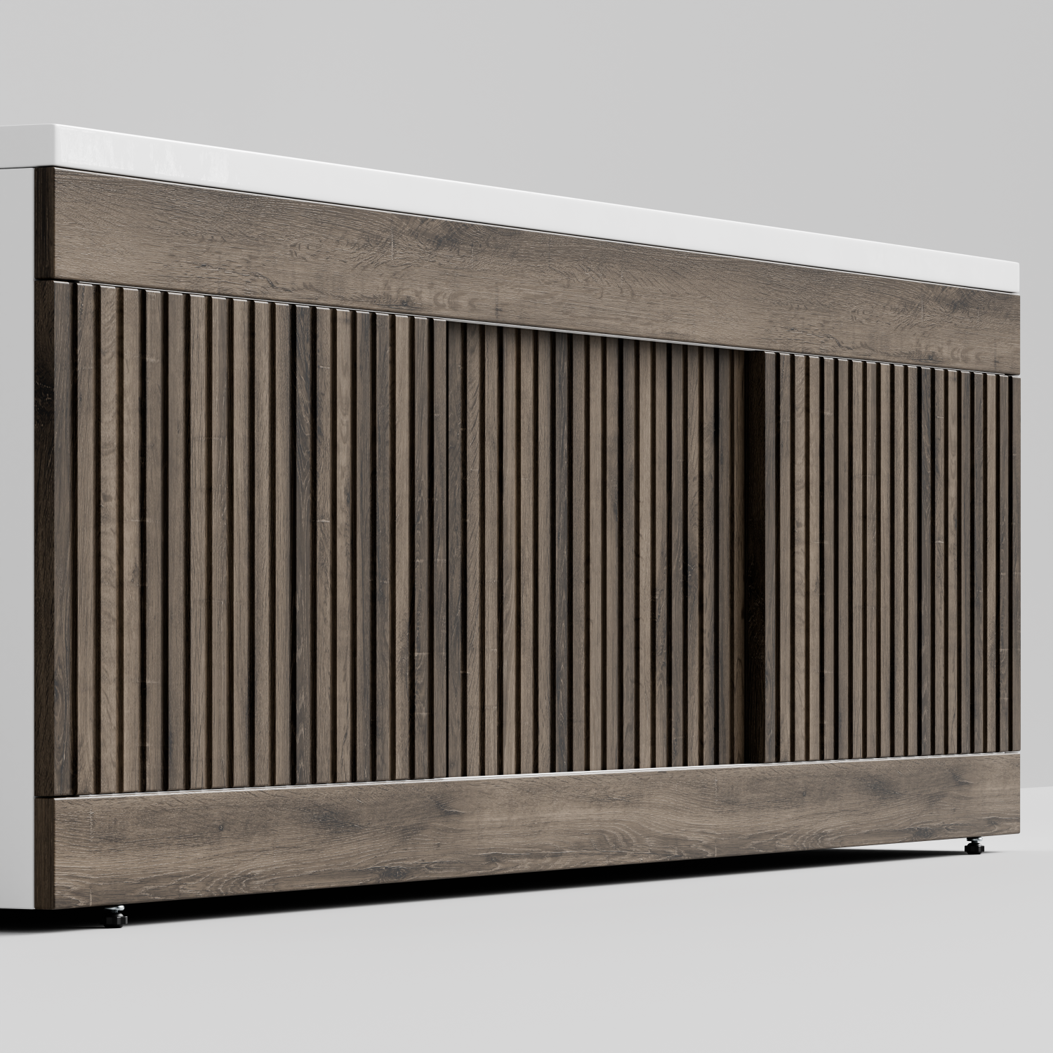 Экран под ванну Vod-ok Тач 170 раздвижной Дуб крымский коричневый