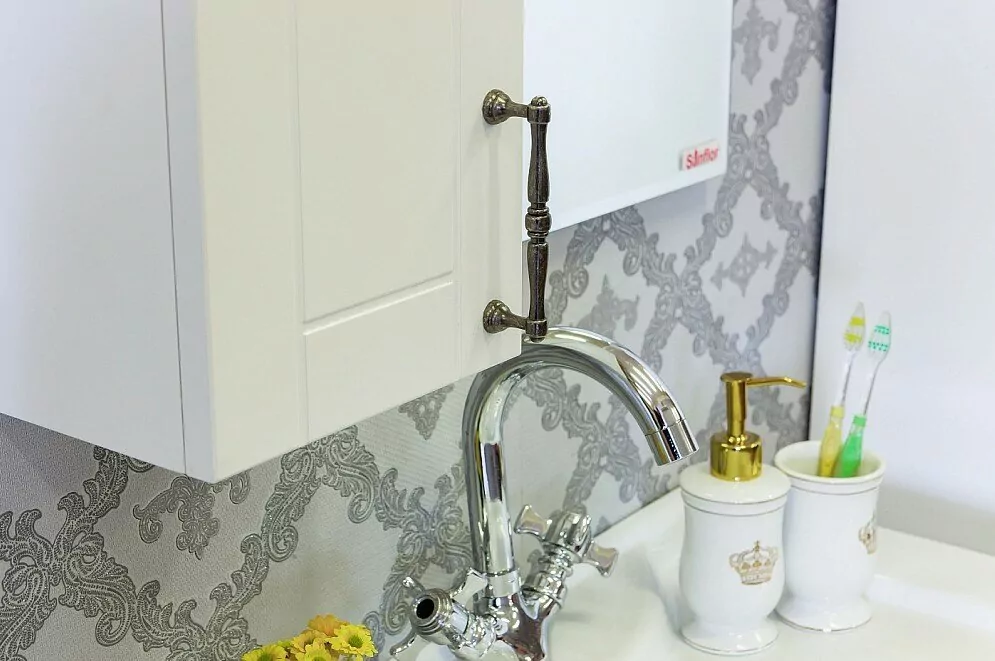 Зеркало-шкаф Sanflor Глория 65 L белый матовый