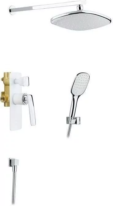 Душевой комплект Timo Helmi SX-4069/00-16SM хром/белый